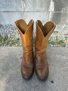ヴィンテージ　ブラウン　レザーウエスタンブーツ