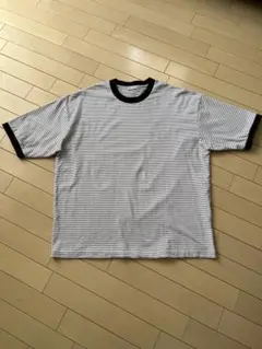 送料込★ビューティーアンドユースミジンボーダリンガーＴシャツ②sizeXL
