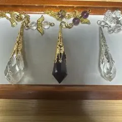 天然石 エンジェルウィング ペンデュラム3点セット - メルカリ