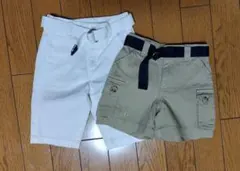 ラルフローレン ベージュ80㎝ ホワイト70㎝ パンツ2点セット 新品未使用
