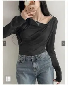 Le Charle様専用GRL 3wayドレープカシュクールトップスdk1261