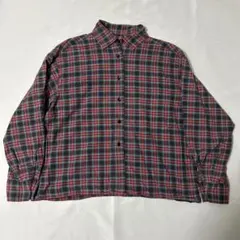 チェックシャツ 短丈 00s vintage