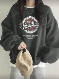 Vacation プリント スウェット トレーナー