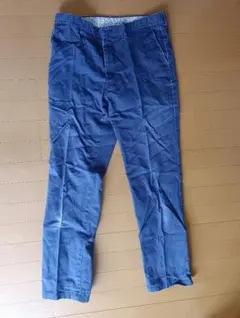 ネイビー スリムフィット ワークパンツ　W88