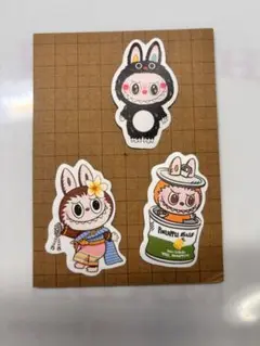 ラブブステッカー3枚セット
