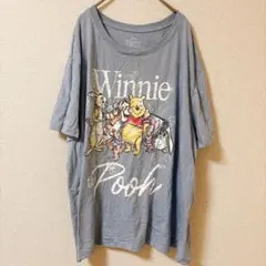 Disney Winnie the Pooh 半袖Tシャツ ライトブルー 3Xのサムネイル
