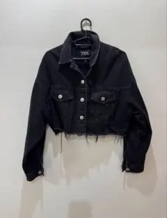 ブラックデニムジャケット