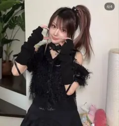 田中れいな×アベイルコラボ 黒　半袖トップス L