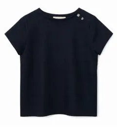 UNITED ARROWS 半袖ブラウス ビジュー ネイビー 通勤 上品のサムネイル