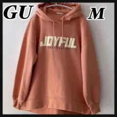 GU パーカー JOYFUL ロゴ スウェット フーディー Mサイズ