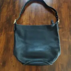 OLDCOACHオールドコーチレザーバケツ型 ショルダーバッグBLACK9085