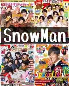 TVガイド ザテレビジョン TVnavi TVfan 切り抜き SnowMan