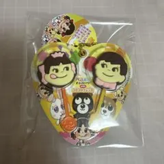 不二家　ペコポコ　キャラクターグッズ　チョコレート菓子　ミニチュア　キーホルダー