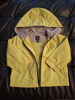 【美品】babyGap フード付きイエロージャケット 70