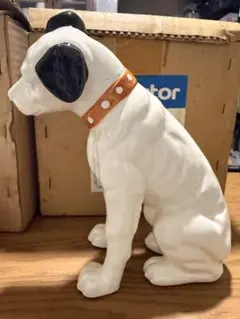 ビクター 犬 置物 陶器製