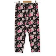 花柄 キッズ ロング パンツ スパッツ レギパン