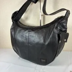 [未使用級] PORTER　フリースタイル　ハーフムーン　ショルダーバッグ　L