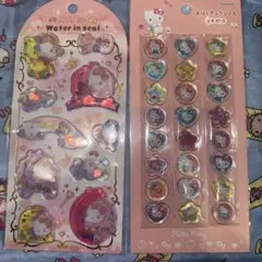 キティ　おはじき　ウォーターシール