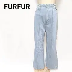 FURFUR 定番人気！ センターシームフレアデニム ライトインディゴのサムネイル