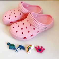 ピンク サンダル チャーム付き サイズ 19.5cm
