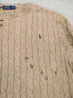 POLO ボロ ニット ベージュ 常田大希