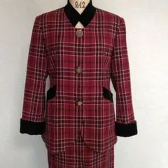 赤と黒のチェック セットアップ (オーダーメイド)