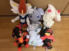 ポケモン　ぬいぐるみ　まとめ売り　ポケセン　カルボウ　アローラロコン
