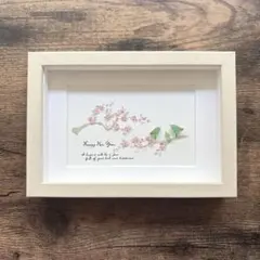 シーグラスアート❁仲良しうさちゃんのお正月アレンジメント❁ シーグラスアート❁仲良しうさちゃんのお正月リース❁ 紙紐の