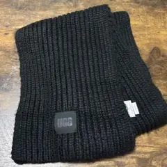 UGG リブニット マフラー ブラックのサムネイル