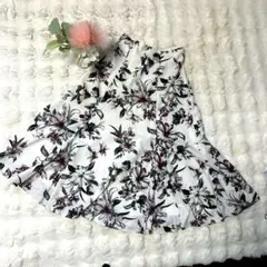JUSGLITTY フラワープリント ロングフレアスカート サイズ2