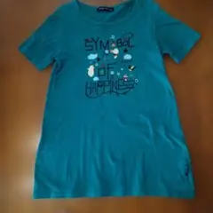 drug store's 半袖Tシャツ グリーン　チュニック丈のサムネイル