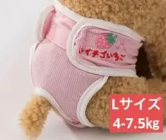 ペットサニタリーショーツ（イチゴピンク/Ｌサイズ）犬用生理用パンツマナーパンツ8のサムネイル