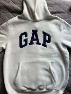 GAP ホワイト プルオーバーパーカー M