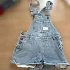 repipi armario デニムオーバーオールショートパンツS