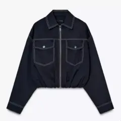 ZARA 撥水加工 クロップドジャケット