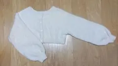 ホワイトラメ入りクロップドセーター