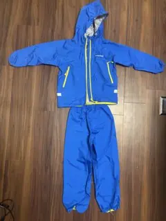 【中古】モンベル子どもレインウェア上下セット　2点　120cm