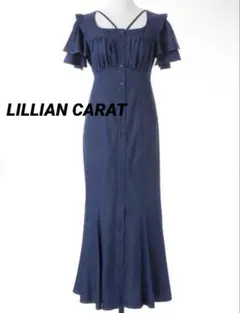 LILLIANCARAT リリアンカラットティアードスリーブマーメイドワンピース