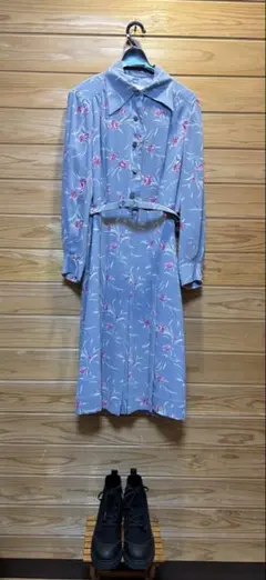 昭和レトロ ひざ丈ワンピース