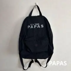 貴重★激レア★入荷困難★当時物★PAPAS パパス　ナイロンリュック　黒
