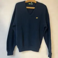 Golden Bear ネイビー Vネックセーター Lサイズ
