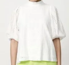 SLY スライPUFF SLEEVE COTTON LACE トップス 白のサムネイル