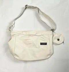 SHEIN クリーム色 ショルダーバッグ 収納ポーチ付き