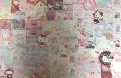 サンリオ　キティ　メモ帳　大容量　まとめ売り　ダイカット　平成レトロ　レター