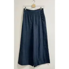 m897_IENA 美品✨クルミボタンセミワイドパンツ 36