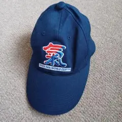 2002 FIFA WORLD CUP 公式キャップ 氣 ネイビー