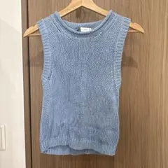 Polo by Ralph Lauren ノースリーブ ニット ライトブルーのサムネイル