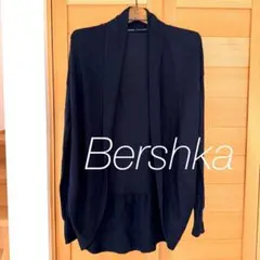 【Bershka】 長袖 ニット カーディガン ブラック Sサイズのサムネイル