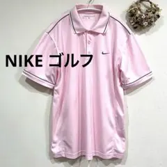 NIKE ゴルフ メンズポロシャツ ピンクＬサイズのサムネイル