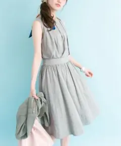 URBAN RESEARCH ☆ ウエスト切替タックカットワンピース 細見え